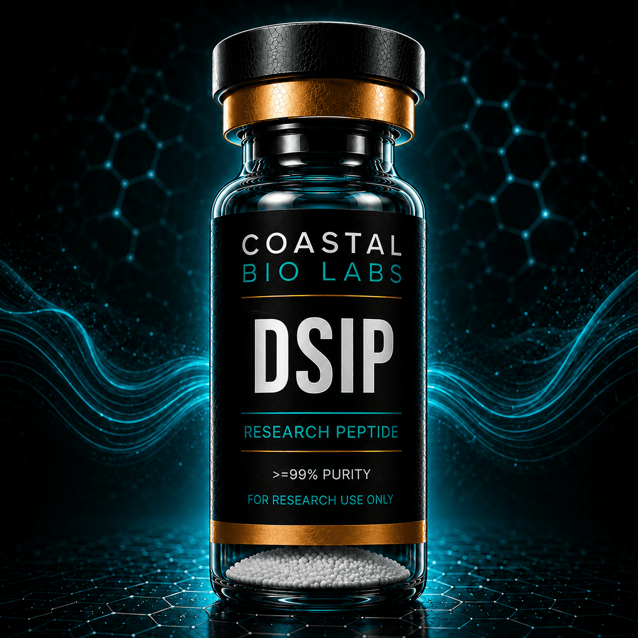 DSIP research peptide vial