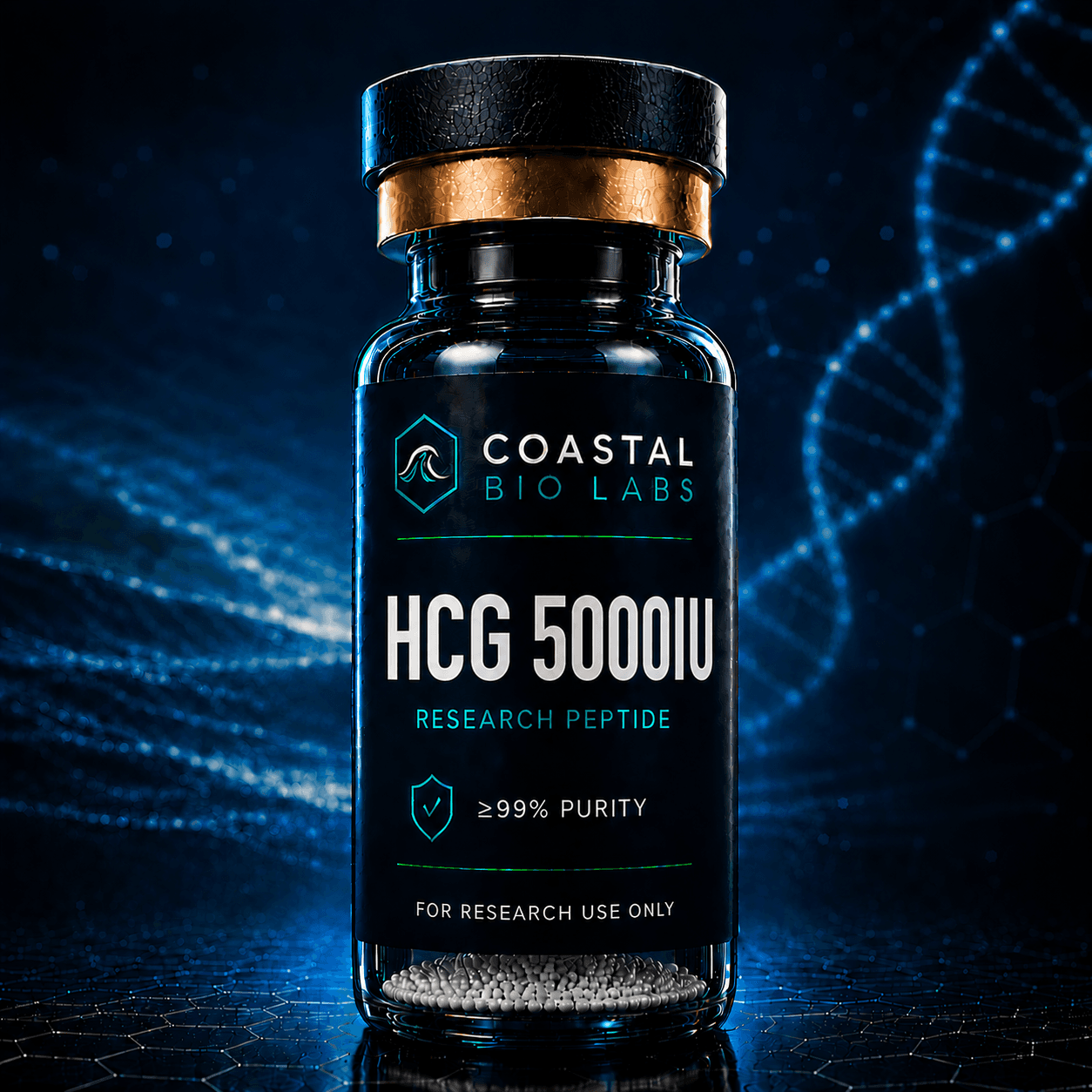 HCG 5000IU research peptide vial