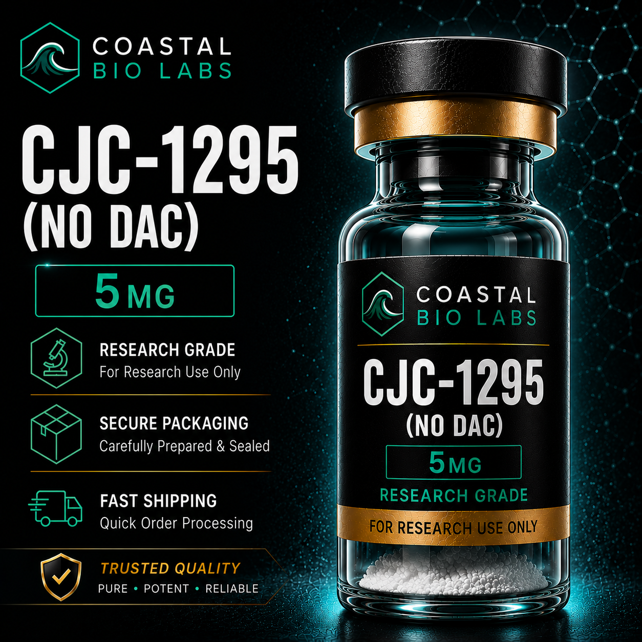 CJC-1295 (No DAC) research peptide