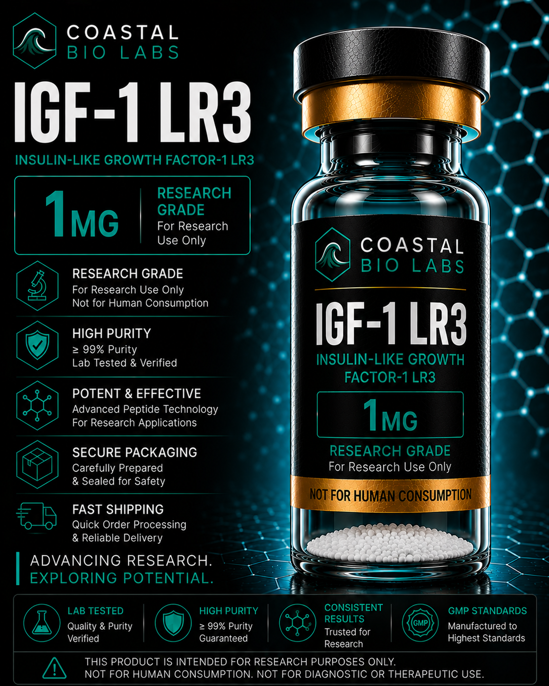 IGF-1 LR3 research peptide