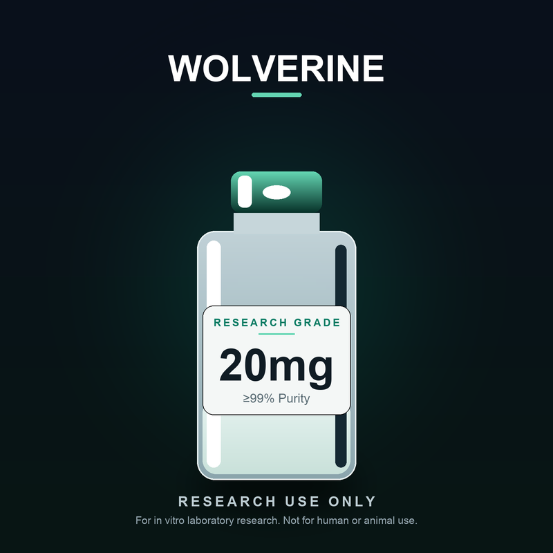 WOLVERINE (BPC-157 10mg / TB-500 10mg) research peptide